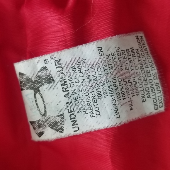 Under Armour Boys' UA Puffer Jacket  Size 4 red and black - Picture 8 of 8